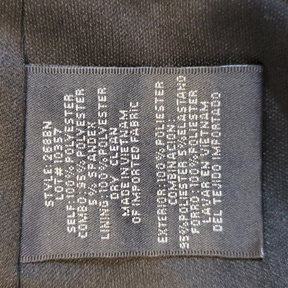 Blondie nites by Stacy Skylar skirt and crop top floral color black/pink/white 3 - Picture 6 of 6